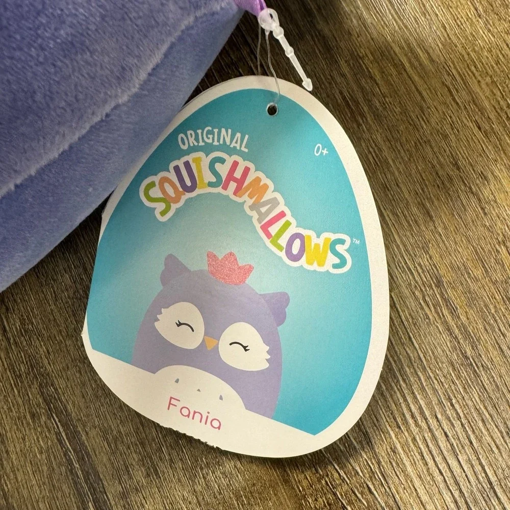 Squishmallows Fania Owl Plush Toy Purple Pink Crown 12 Inch NWT Target Exclusive - Picture 6 of 10